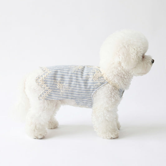 Pearl Embroidery Stripe