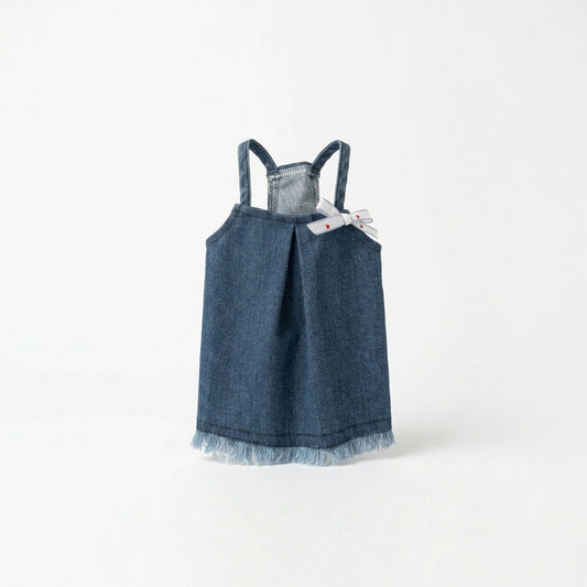 Denim Fray Skirt