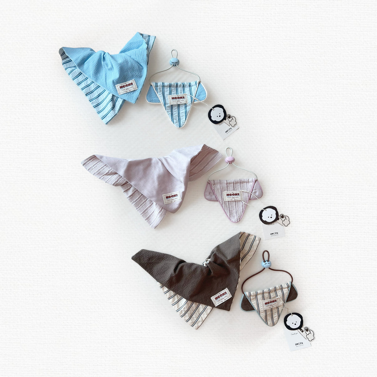 Nooki Stripe Bandana Set