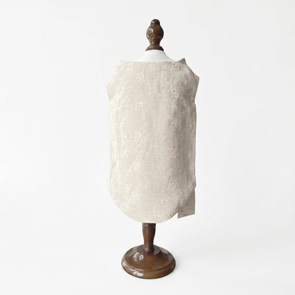 Pawlorful Linen Embroidery Vest