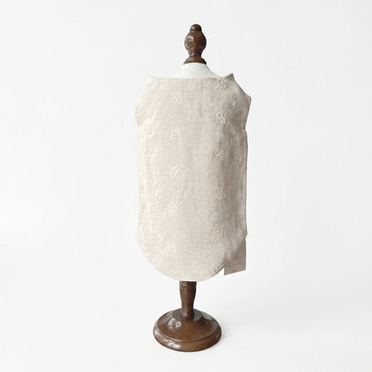 Pawlorful Linen Embroidery Vest