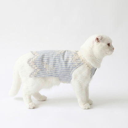 Pearl Embroidery Stripe