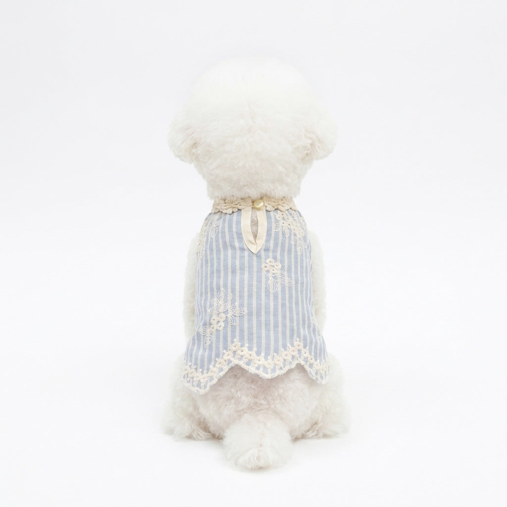 Pearl Embroidery Stripe