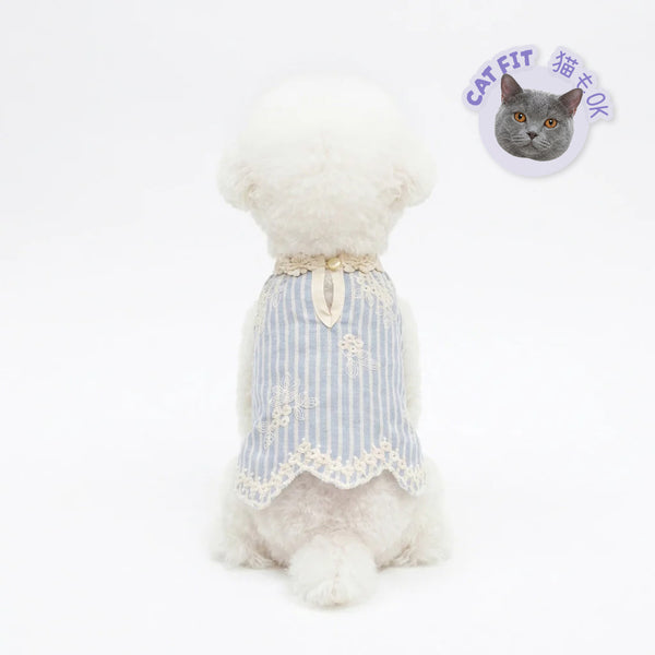 Pearl Embroidery Stripe
