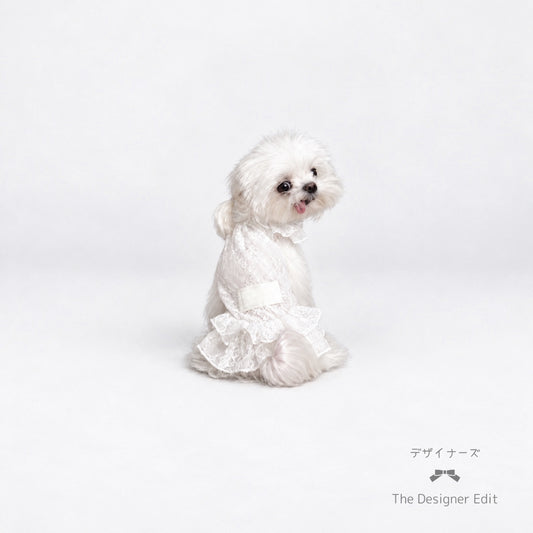 Wan Love White Lace Ruffle