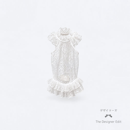 Wan Love White Lace Ruffle