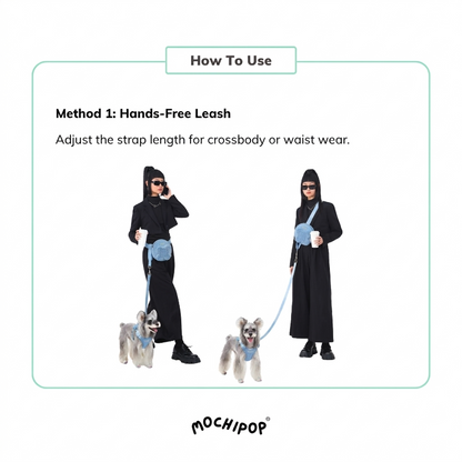 “the Bloomy” Multifunctional Fanny Bag Leash Set