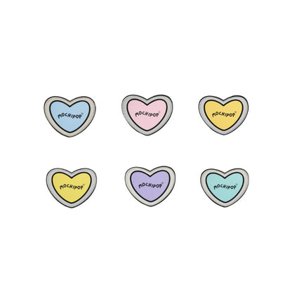 Heart Reflective Velcro Patches