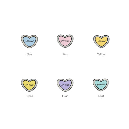 Heart Reflective Velcro Patches