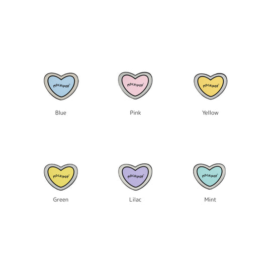 Heart Reflective Velcro Patches